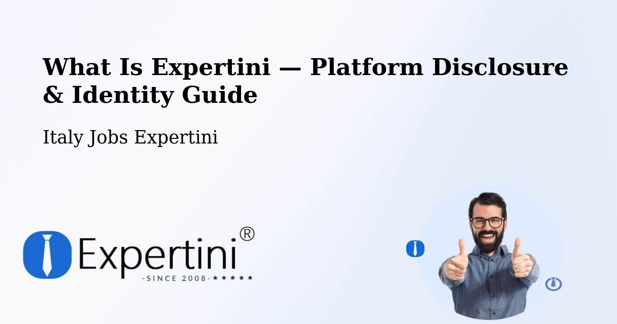 What Is Expertini — Platform Disclosure & Identity Guide – Caslino D'Erba